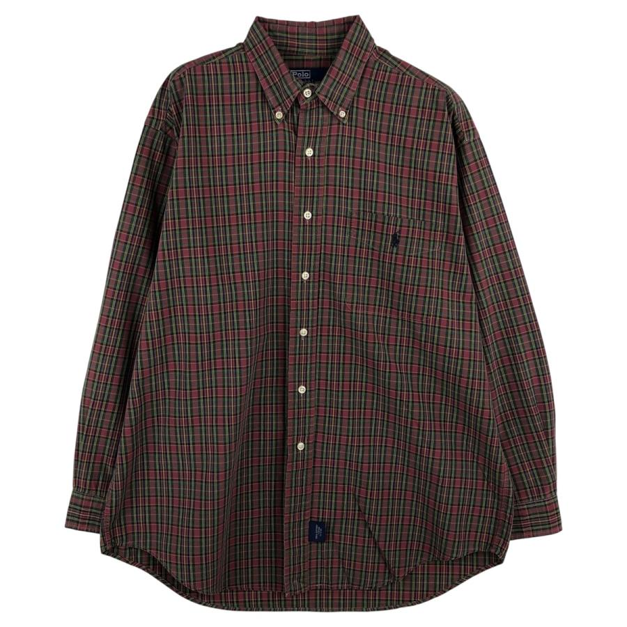 古着 ラルフローレン Ralph Lauren POLO by 長袖 ボタンダウンチェック