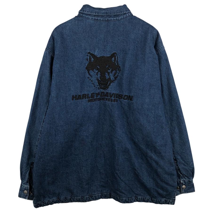 N*N様 【古着】Harley-Davidson ハーレー ネイビー 長袖Tシャ USA製