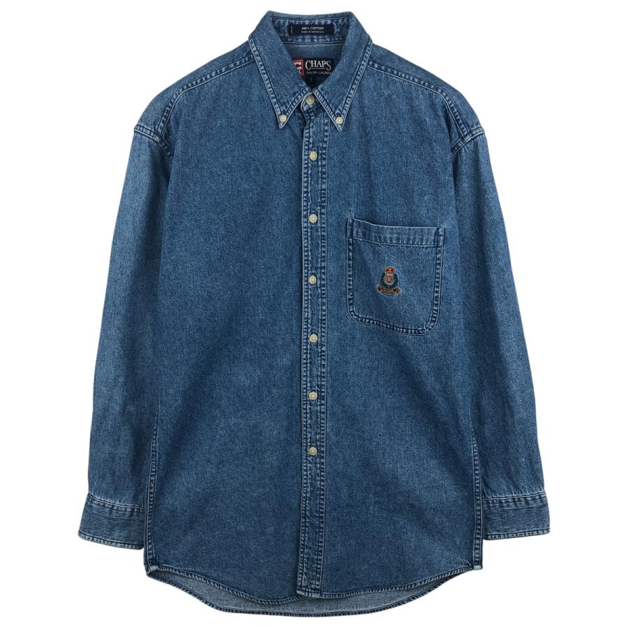 古着 ラルフローレン Ralph Lauren CHAPS チャップス 長袖 ボタン