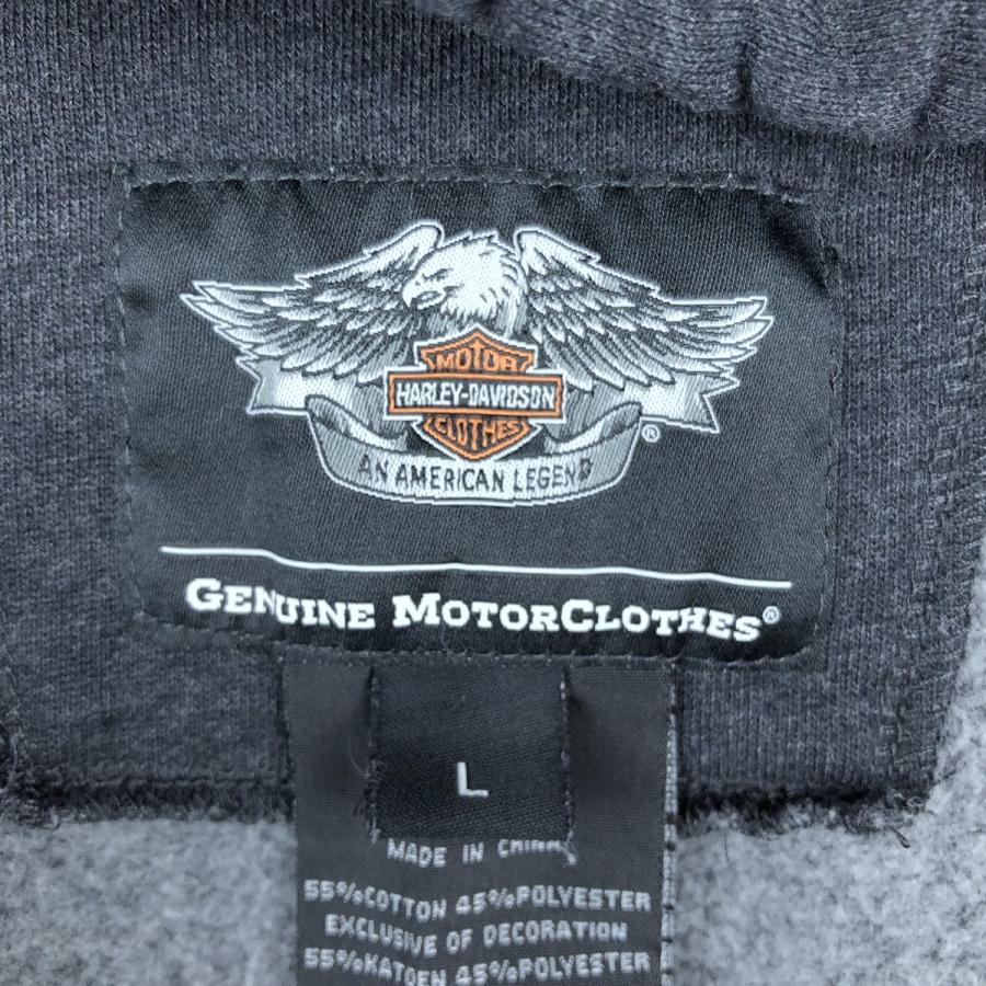 古着 ハーレーダビッドソン Harley-Davidson ドクロ柄 スカル柄 スウェットフルジップパーカー メンズL相当/eaa611353 古着 ハーレーダビッドソン Harley-Davidson ドクロ柄 スカル柄