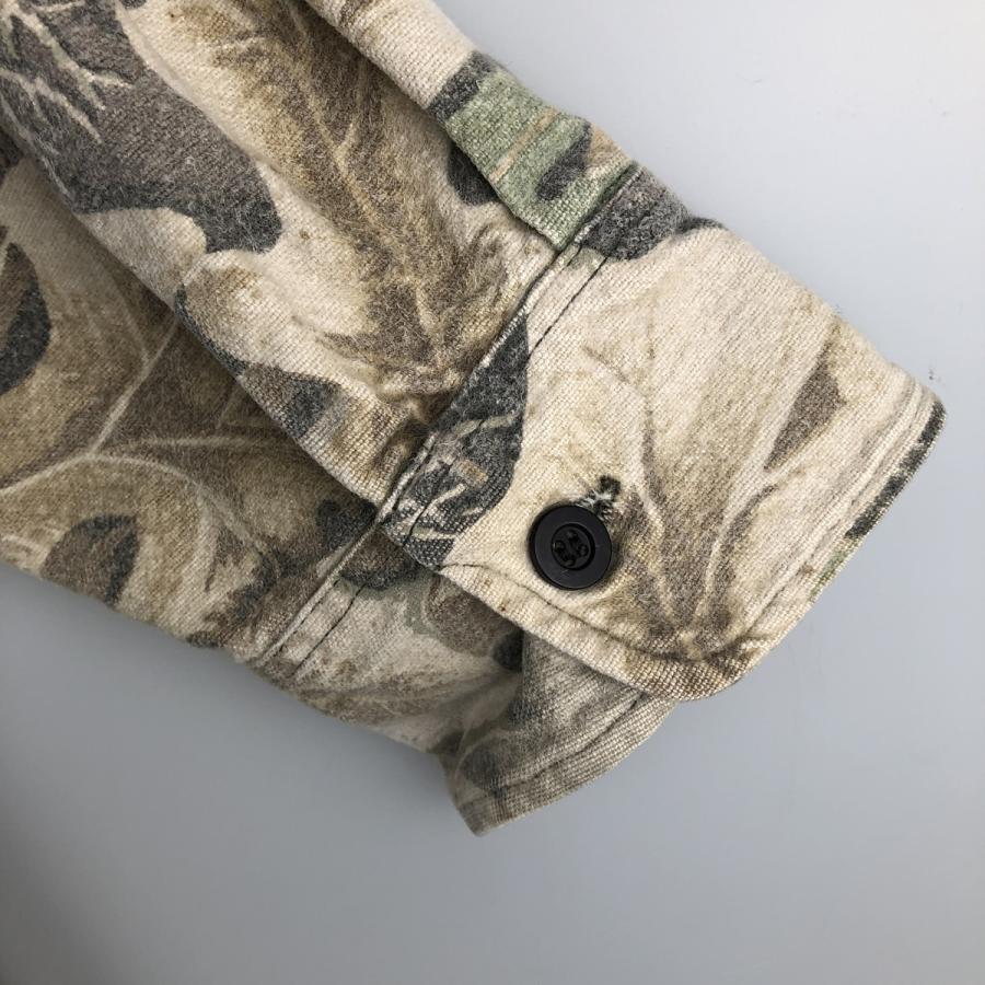 USA製！！【RATTLERS BRAND】リアルツリーカモ ネルシャツ XL 古着 90年代 Rattlers Brand 迷彩柄 リアルツリーカモ 長袖 ヘビー