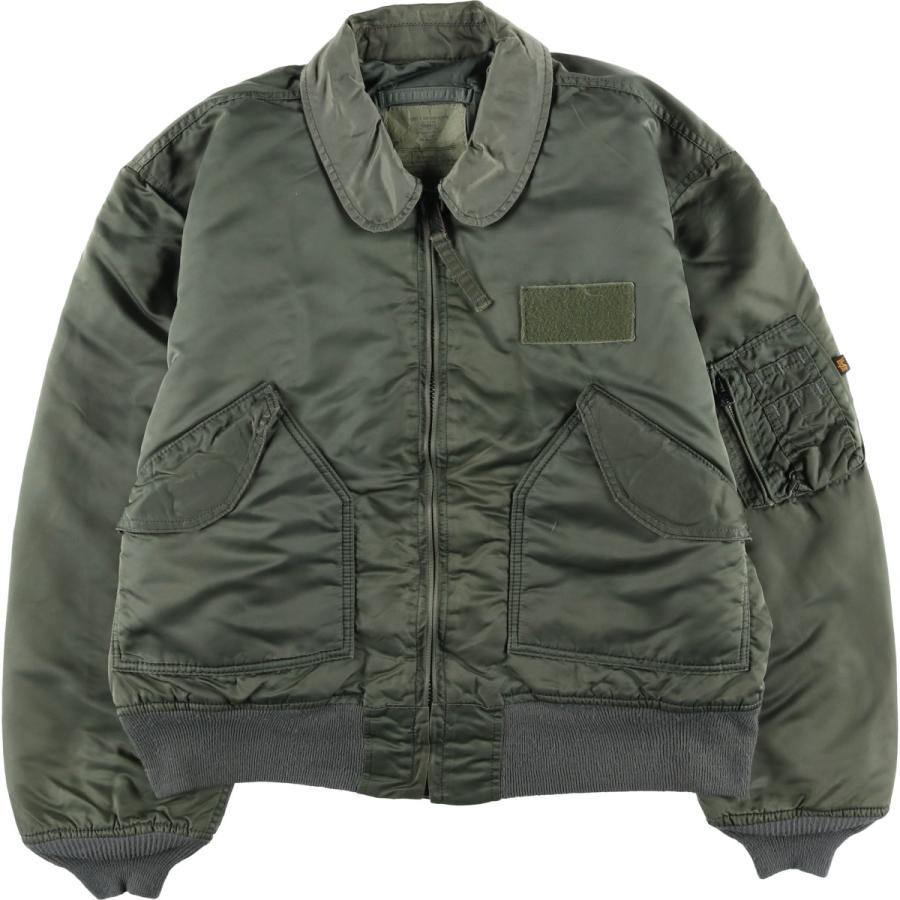 古着 アルファ ALPHA CWU-45/Pタイプ フライトジャケット メンズL 古着 90年代 民間品 アルファ ALPHA CWU-45/Pタイプ ミリタリー