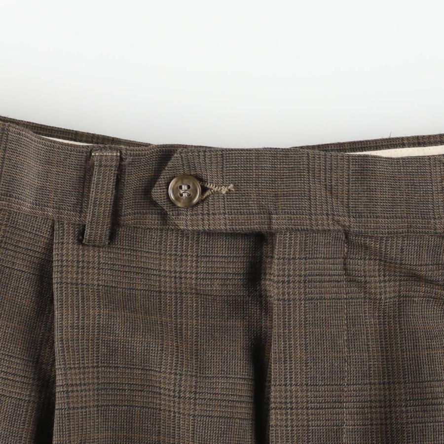 古着 90年代 ラルフローレン RALPH グレンチェック ツータック ウール