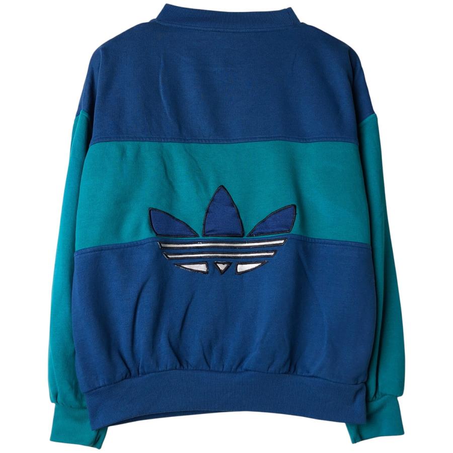 adidas（アディダス） 古着 80年代 ボーダー柄 ロゴスウェットシャツ