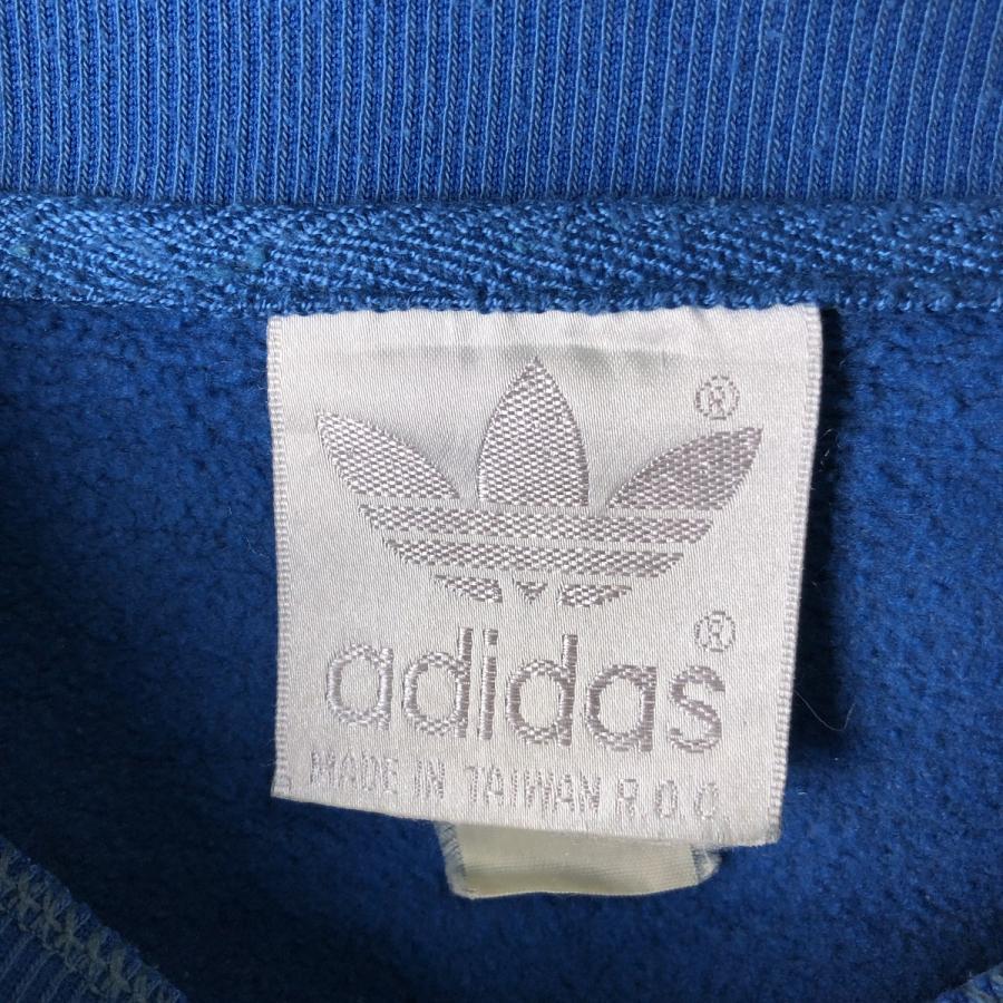 adidas（アディダス） 古着 80年代 ボーダー柄 ロゴスウェットシャツ