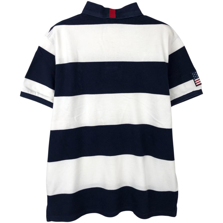Polo Ralph Lauren ビッグポニー ボーダーポロシャツ 刺繍 古着 ラルフローレン Ralph Lauren POLO RALPH LAUREN CUSTOM FIT