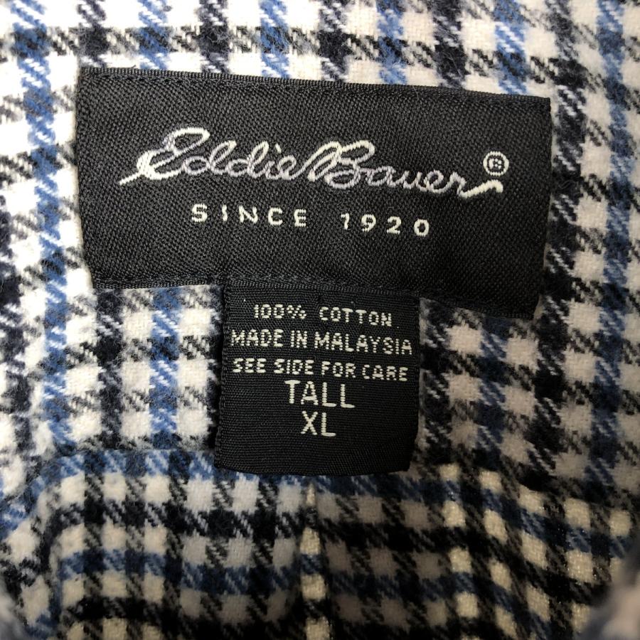 Eddie Bauer（エディーバウアー） 古着 長袖 フランネルチェックシャツ