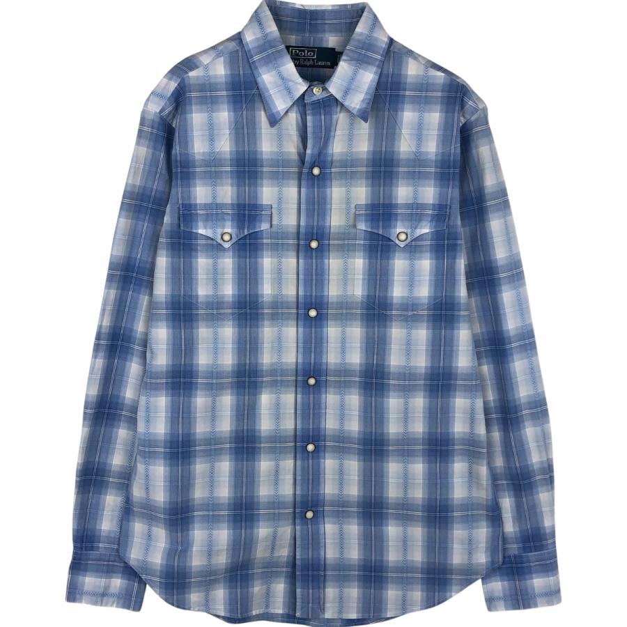 古着 ラルフローレン Ralph Lauren POLO by Ralph Lauren 長袖 ウエスタンシャツ メンズS相当/eaa612411 古着 ラルフローレン Ralph Lauren POLO by 長袖 ウエスタンシャツ