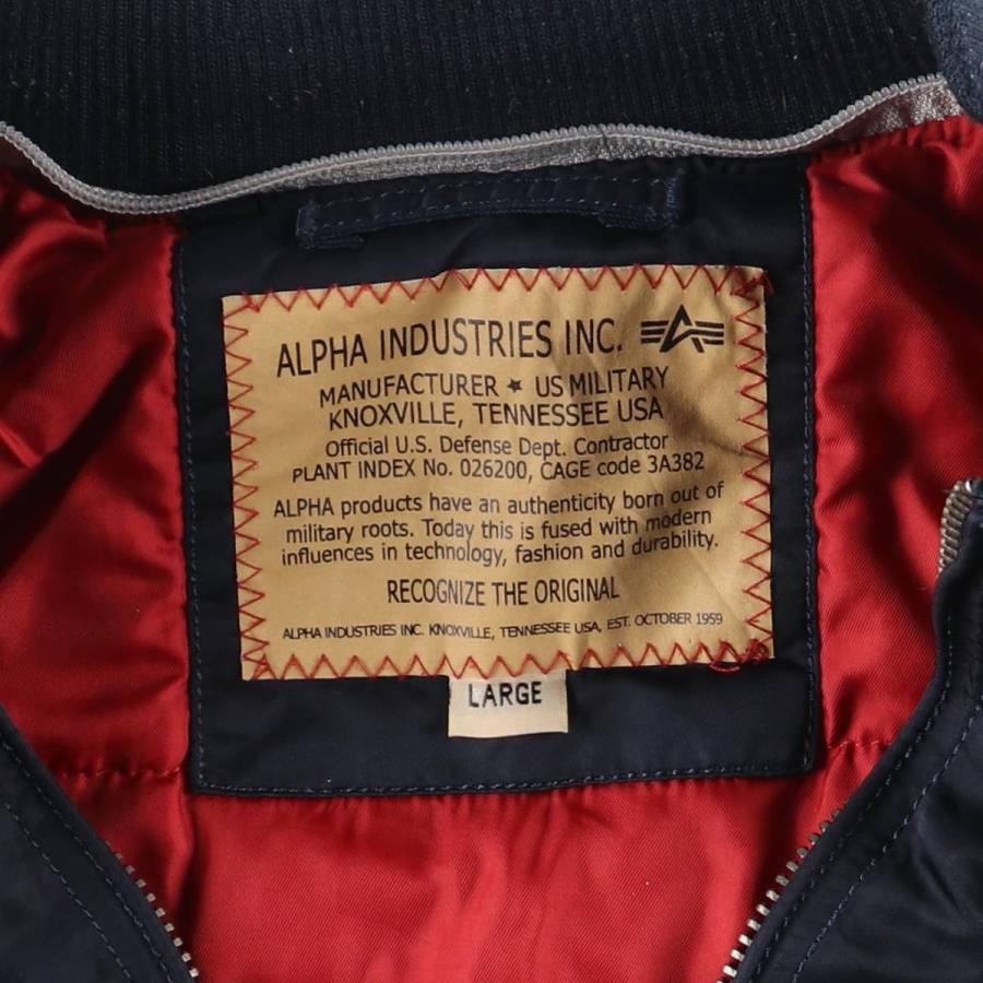 古着 民間品 アルファ ALPHA MA-1タイプ 中綿入り ミリタリー フライト