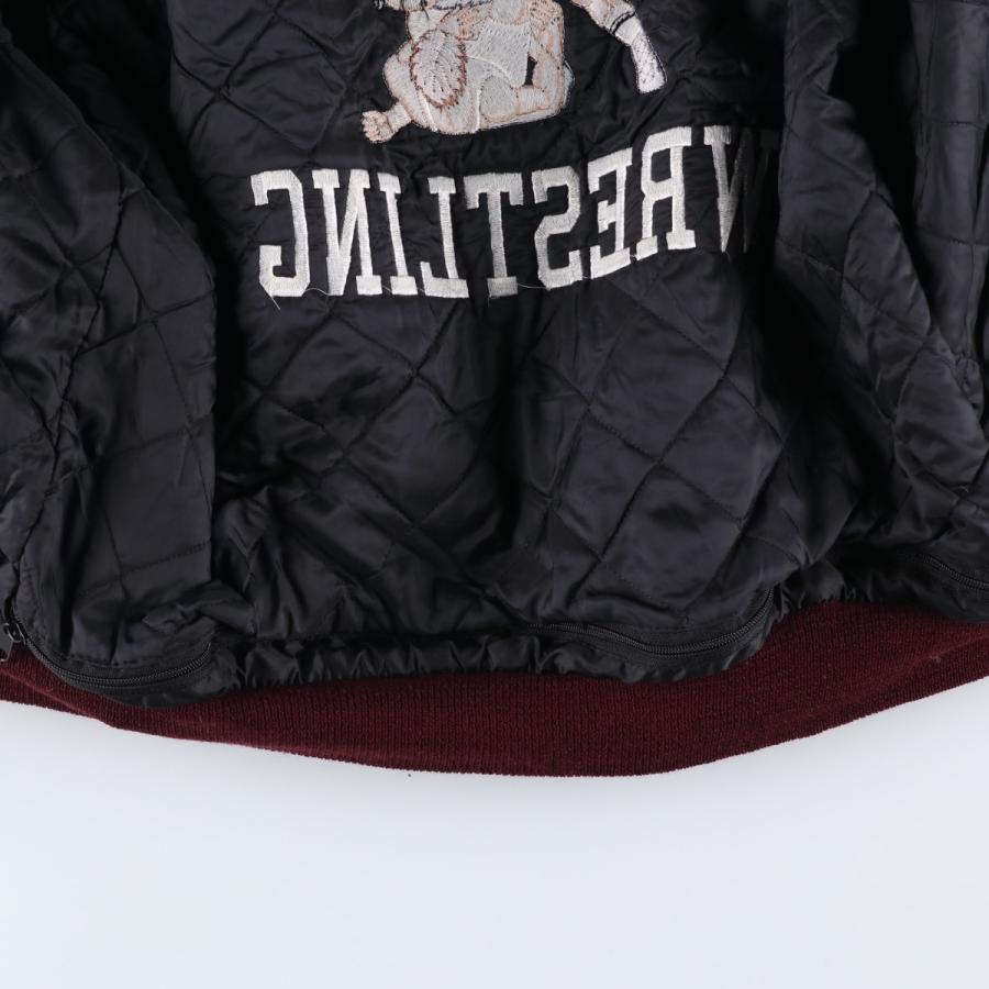 古着 90年代 GAME Sportswear 中綿入り ウールスタジャン アワード 