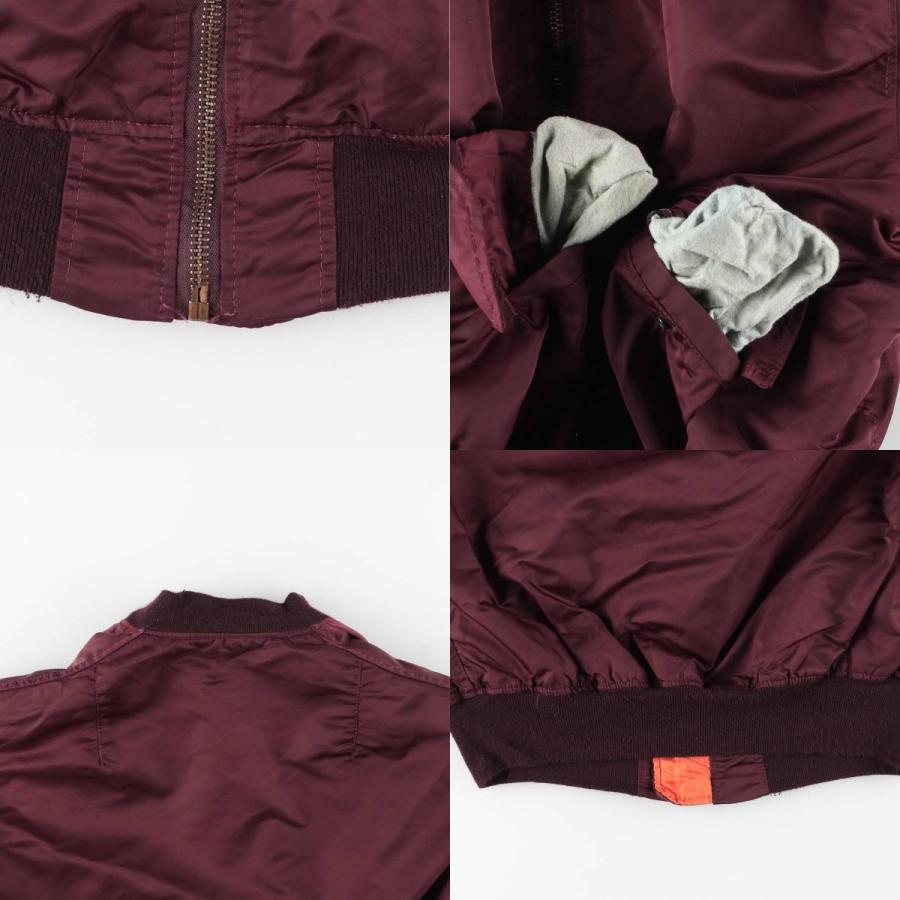 古着 80~90年代 民間品 アルファ ALPHA MA-1タイプ 中綿入り