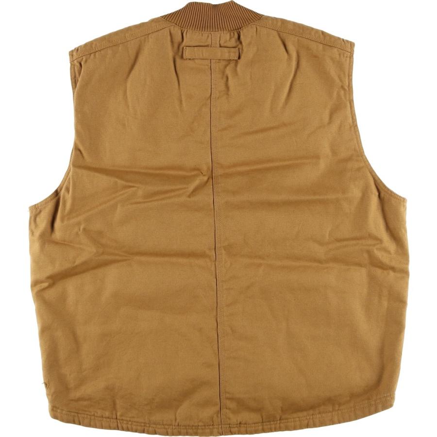 古着 ディッキーズ Dickies WORK 中綿入り ダックベスト メンズXL相当/eaa612772 Dickies（ディッキーズ） 古着 Dickies WORK 中綿入り ダックベスト