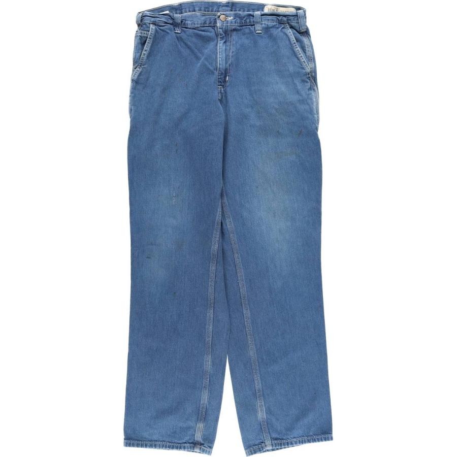 古着 カーハート Carhartt Dungaree Fit デニムペインターパンツ メンズw34相当/eaa613018 Carhartt（カーハート） 古着 Carhartt Dungaree Fit デニムペインター