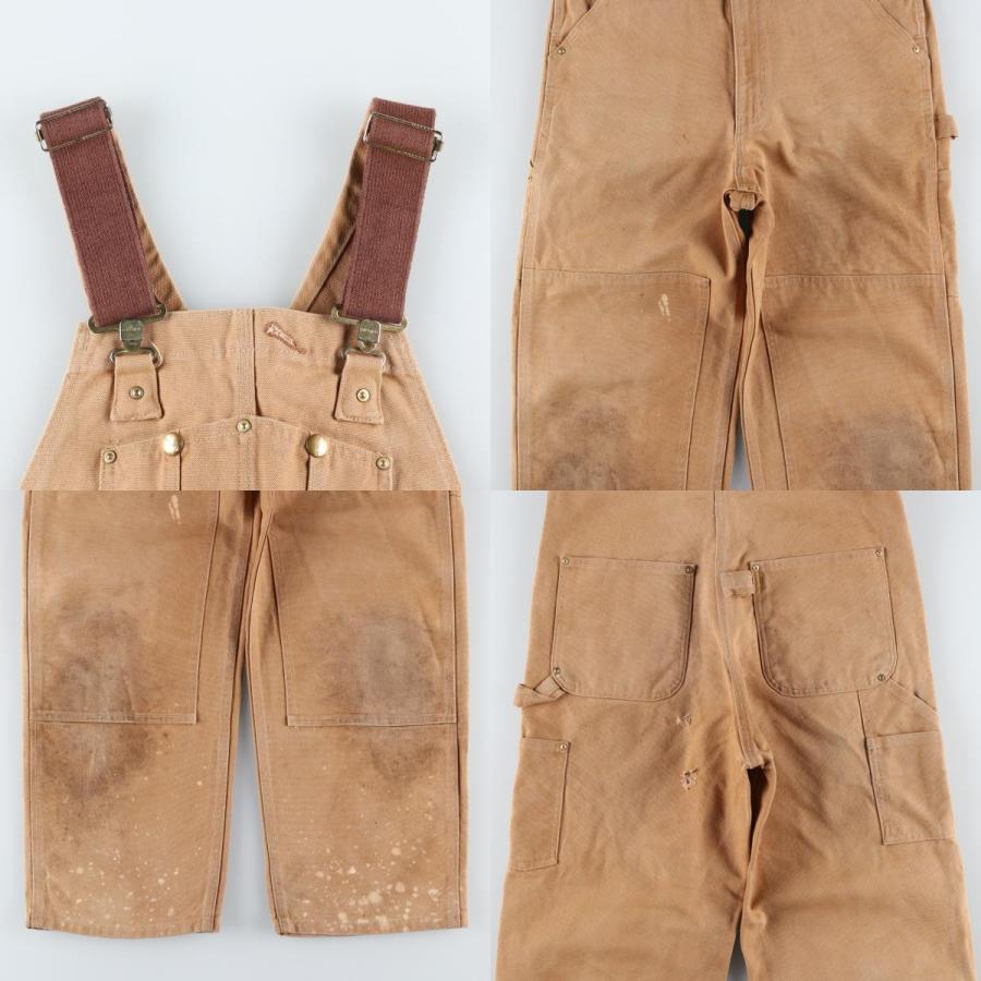 Carhartt ダックダブルニー オーバーオール 古着 ビンテージ Carhartt（カーハート） 古着 ダブルニー ダック オーバーオール