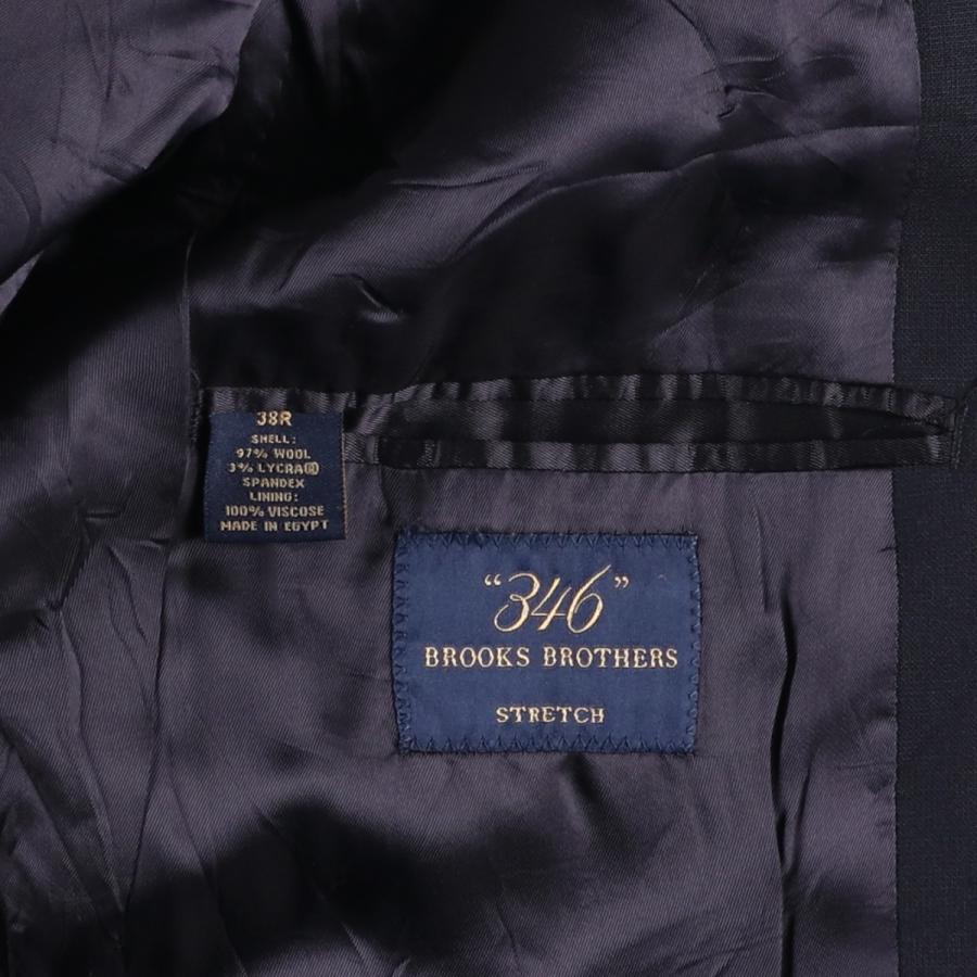 古着 ブルックスブラザーズ Brooks Brothers 346 STRETCH ストライプ柄 ウールテーラードジャケット メンズM相当/eaa613315 BROOKS BROTHERS（ブルックスブラザーズ） 古着 Brooks Brothers 346