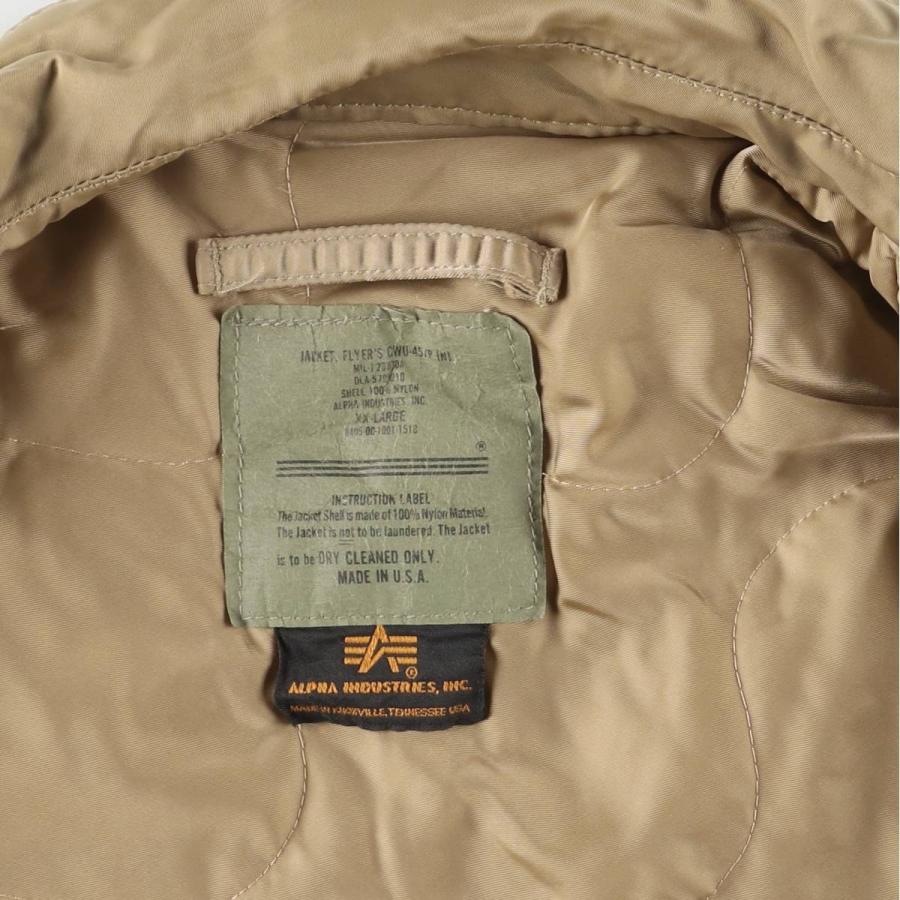 古着 民間品 アルファ ALPHA CWU-45/Pタイプ 中綿入り ミリタリー