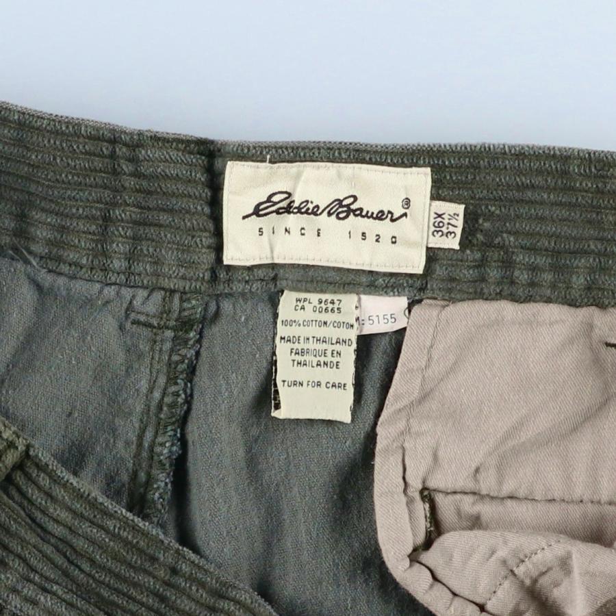 古着 エディーバウアー Eddie Bauer ツータック 太畝 コーデュロイパンツ メンズw35相当/eaa613662 Eddie Bauer（エディーバウアー） 古着 ツータック 太畝 コーデュロイ