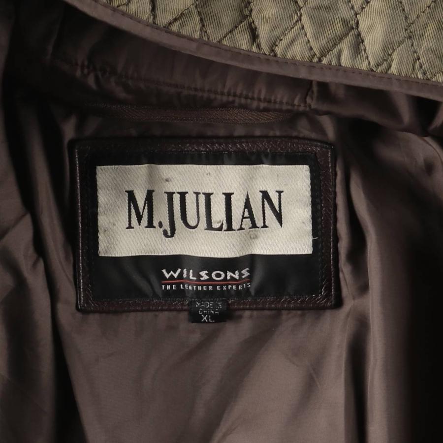 古着 ウィルソンズレザー WILSONS LEATHER M.JULIAN 中綿入り レザー