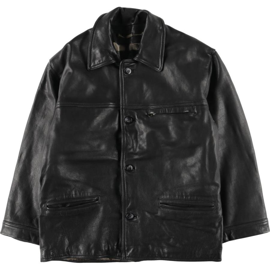 古着 REDSKINS レザーカーコート メンズM相当 /eaa614166 : 古着屋JAM 