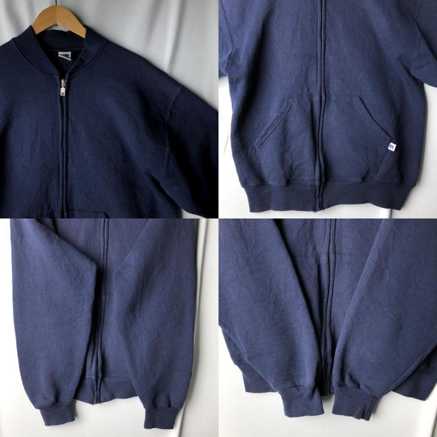 古着 90年代 ラッセル Russell ATHLETIC フルジップスウェットシャツ