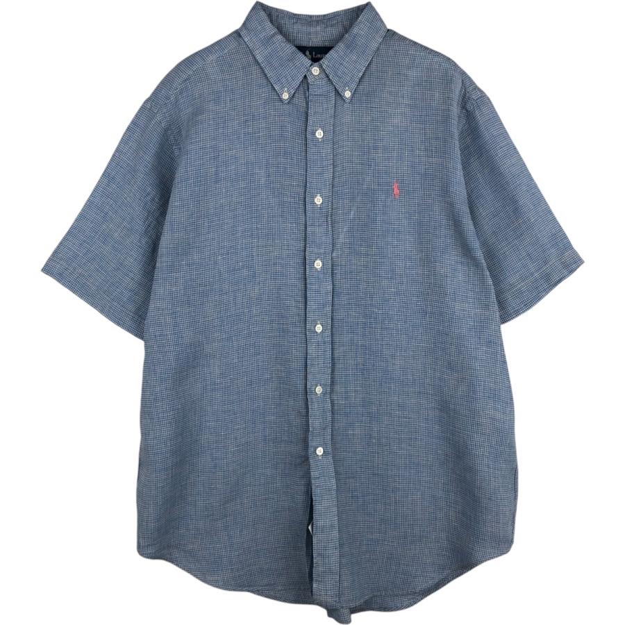 古着 ラルフローレン Ralph Lauren チェック柄 ギンガムチェック 半袖 