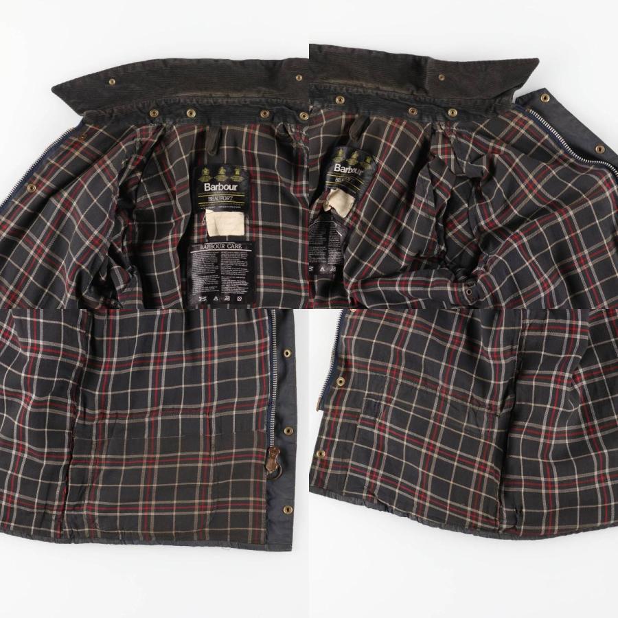 古着 80年代 バブアー Barbour BEAUFORT ビューフォート 旧3ワラント オイルド ハンティングジャケット 英国製 C40 メンズM相当 ヴィンテージ/eaa614835 古着 80年代 バブアー Barbour BEAUFORT ビューフォート 旧3ワラント