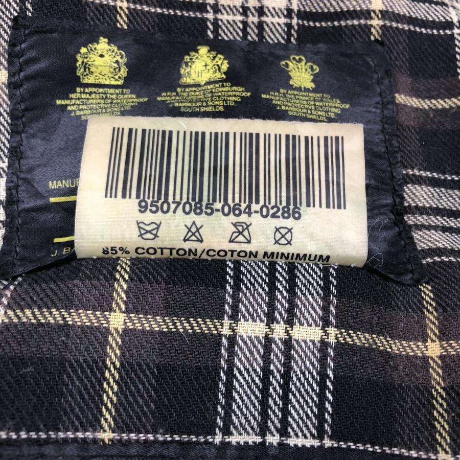 古着 90年代 バブアー Barbour BORDER ボーダー 旧3ワラント ワックス