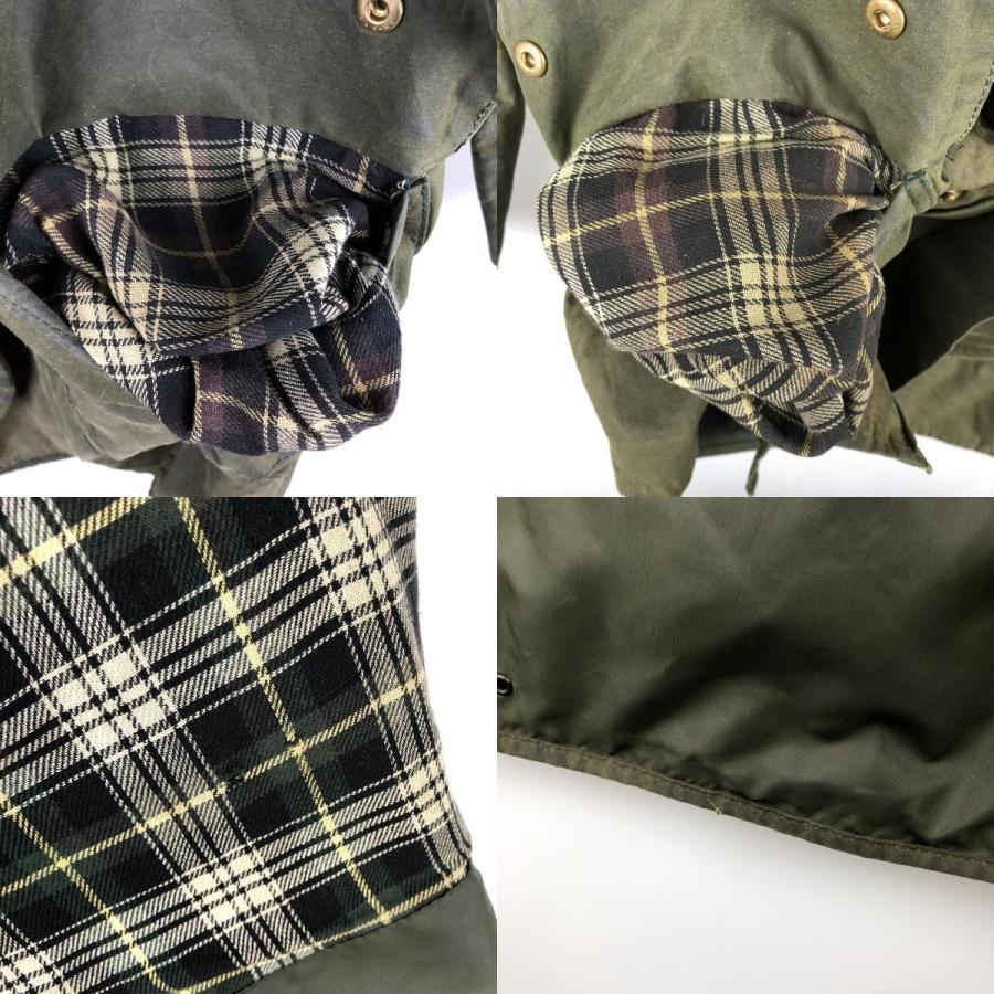 古着 90年代 バブアー Barbour BORDER ボーダー 旧3ワラント ワックス