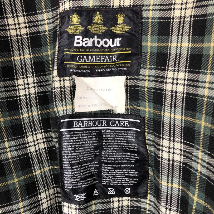 古着 80~90年代 バブアー ゲームフェアー 旧3ワラント ワックス