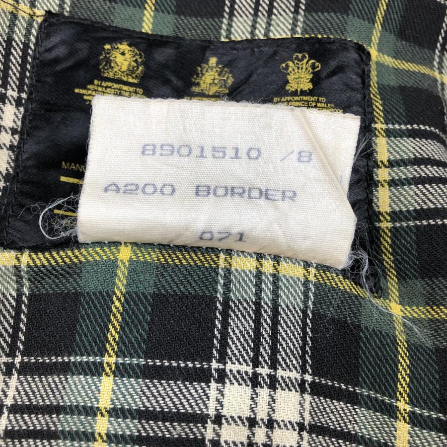 古着 80~90年代 バブアー Barbour BORDER ボーダー 旧3ワラント
