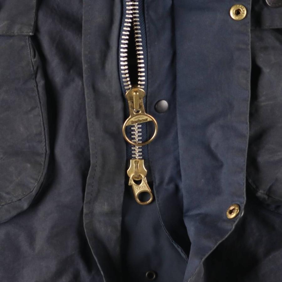 古着 90年代 バブアー Barbour BORDER ボーダー 旧3ワラント ワックス