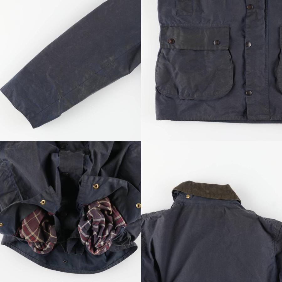 古着 90年代 バブアー Barbour BORDER ボーダー 旧3ワラント ワックス