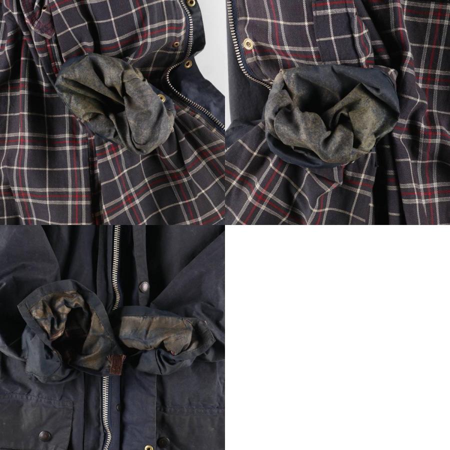 古着 90年代 バブアー Barbour BORDER ボーダー 旧3ワラント ワックス