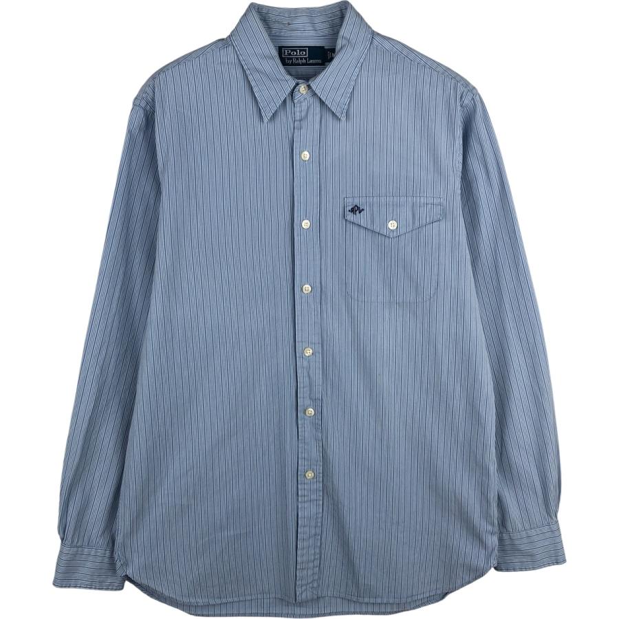 古着 ラルフローレン Ralph Lauren RALPH LAUREN SPORT 長袖 コットンストライプシャツ レディースS相当/eaa618347 LAUREN RALPH LAUREN（ローレン ラルフローレン） ブラウス シャツ