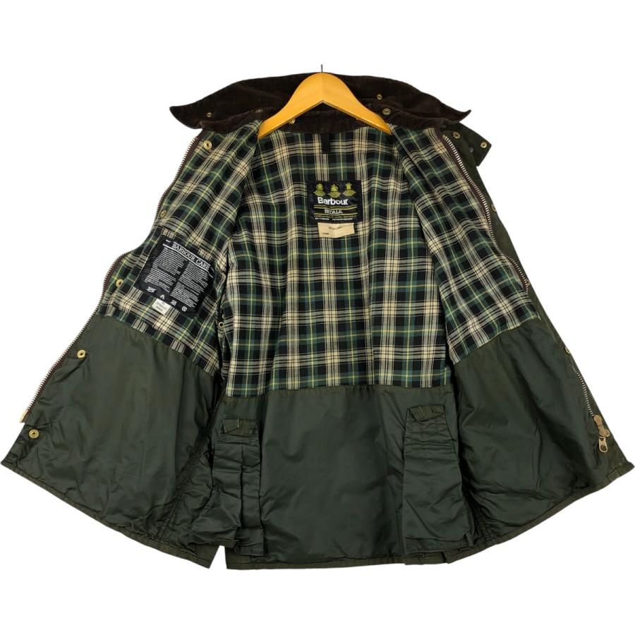 古着 80~90年代 バブアー Barbour BEDALE ビデイル 旧3ワラント ワックスコットン オイルドジャケット 英国製 メンズM相当 ヴィンテージ/eaa615033 古着 80~90年代 バブアー BEDALE ビデイル 旧3ワラント ワックス