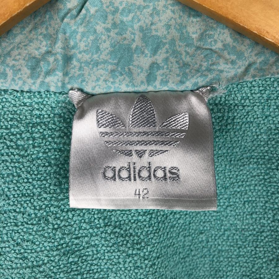 古着 80年代 アディダス adidas トレフォイルロゴ 総柄 ナイロンジャケット レディースL相当 ヴィンテージ/eaa615059 adidas（アディダス） 古着 80年代 トレフォイルロゴ 総柄 ナイロン