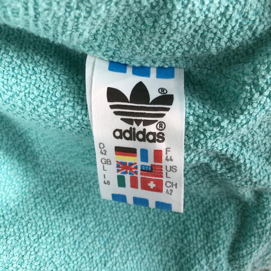 古着 80年代 アディダス adidas トレフォイルロゴ 総柄 ナイロンジャケット レディースL相当 ヴィンテージ/eaa615059 adidas（アディダス） 古着 80年代 トレフォイルロゴ 総柄 ナイロン