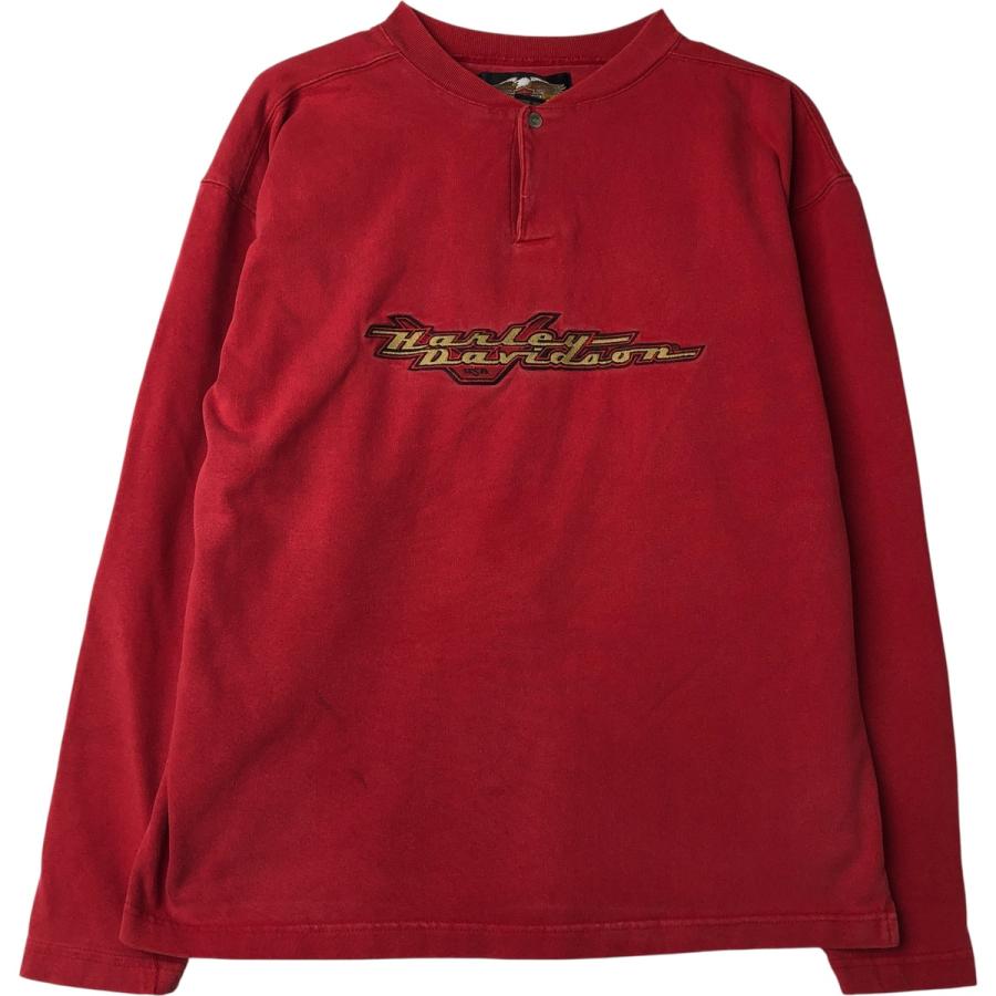 古着 ハーレーダビッドソン Harley-Davidson ヘンリーネック モーター