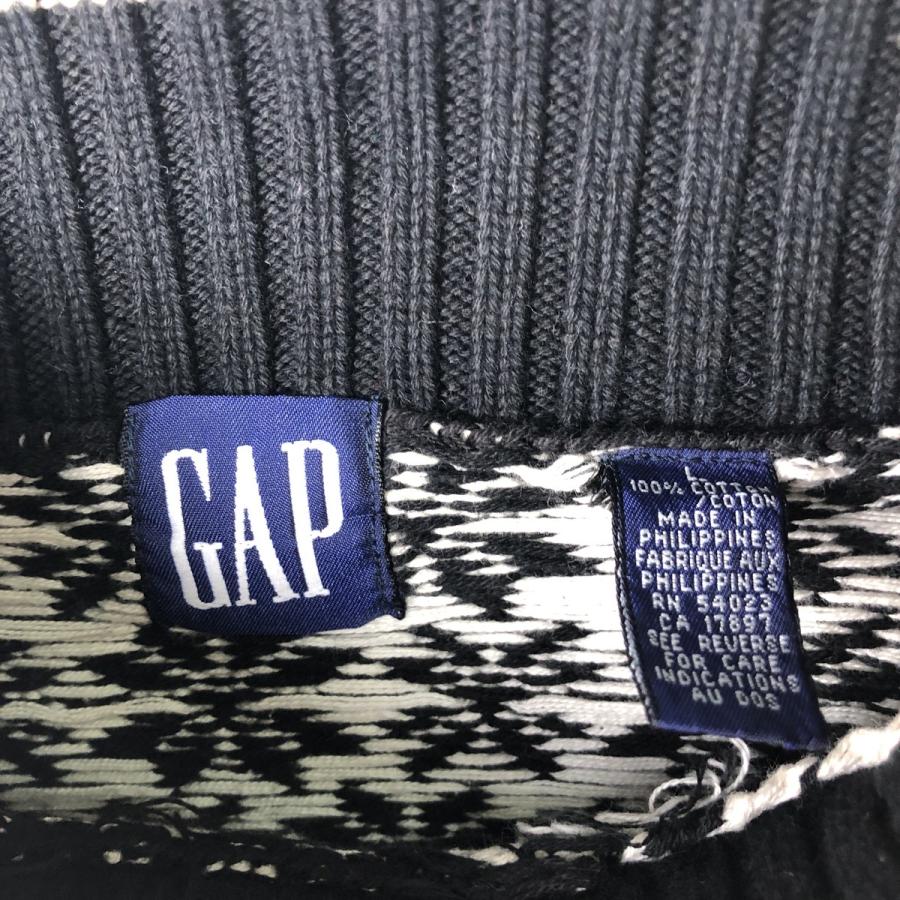 GAP（ギャップ） 古着 90年代 オールドギャップ 総柄 スノー柄 雪柄
