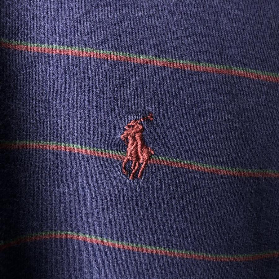 古着 ラルフローレン Ralph Lauren POLO by 長袖 ボーダー ポロシャツ