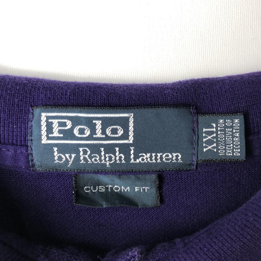 未使用保管品 ポロラルフローレン ビッグポニー 長袖ラガーシャツ 紫色系 POLO RALPH LAUREN（ポロ・ラルフローレン） ポロ ラルフローレン