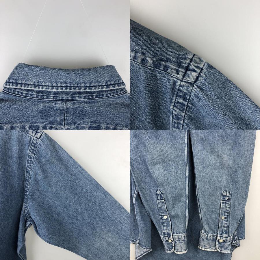 古着 ラルフローレン Ralph Lauren 長袖 ボタンダウンデニムシャツ