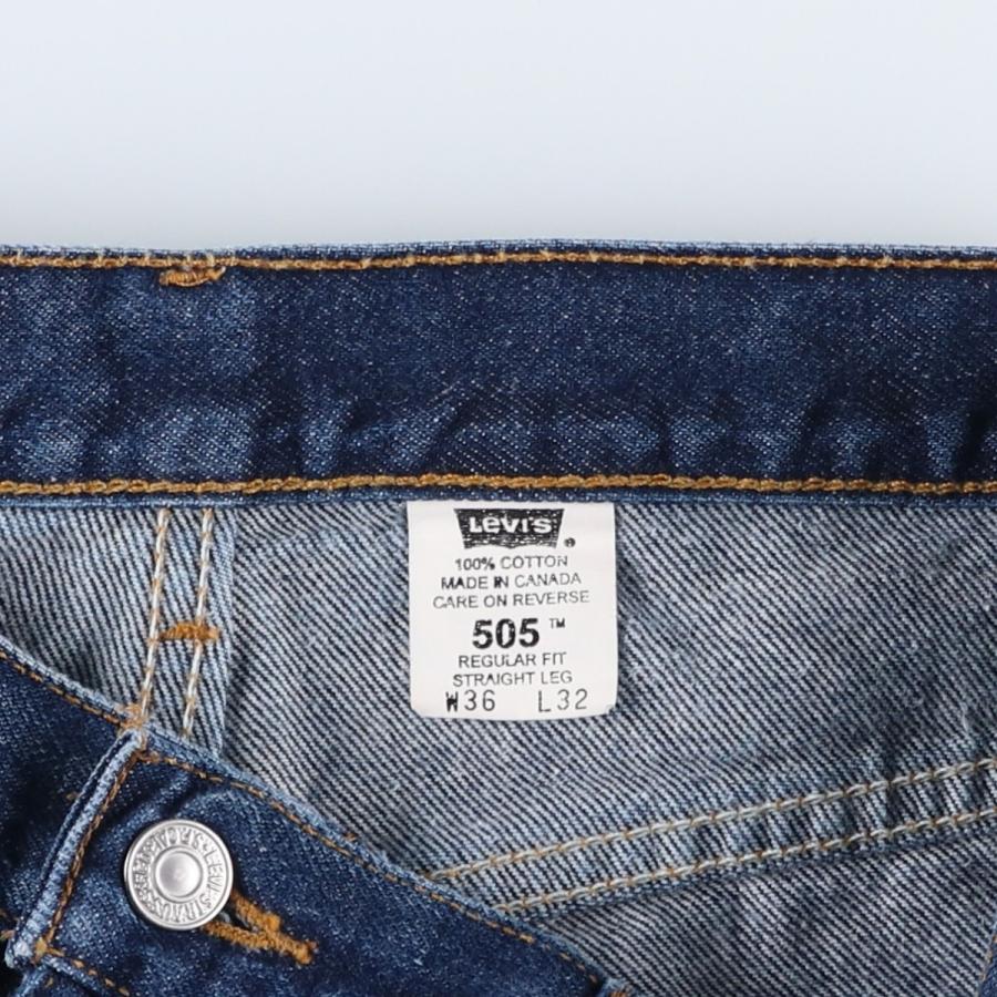 古着 00年代 リーバイス Levi's 00505-0216 REGULAR FIT STRAIGHT LEG テーパードデニムパンツ カナダ製 メンズw34相当/eaa615327 Levi's（リーバイス） 古着 00年代 Levi's 00505-0216 REGULAR FIT
