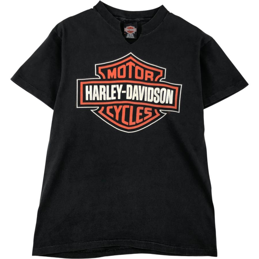 古着 90年代 ハーレーダビッドソン Harley-Davidson Vネック カット 