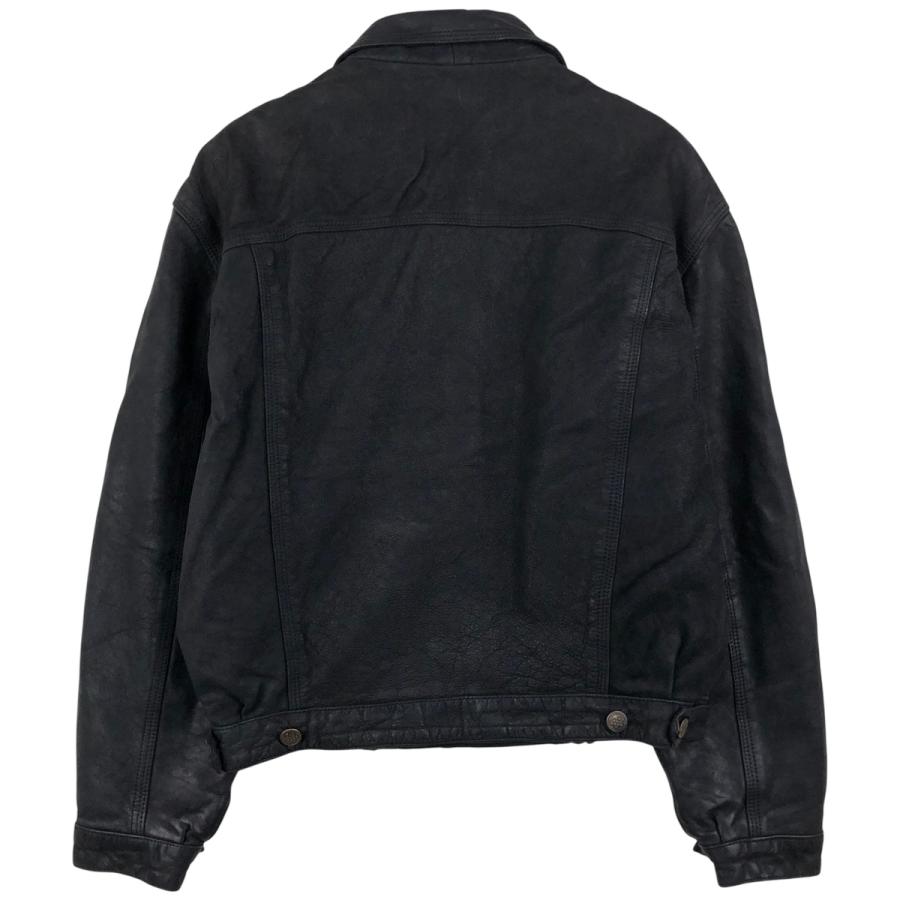 古着 DEBORAMAX トラッカージャケット レザーブルゾン メンズM相当