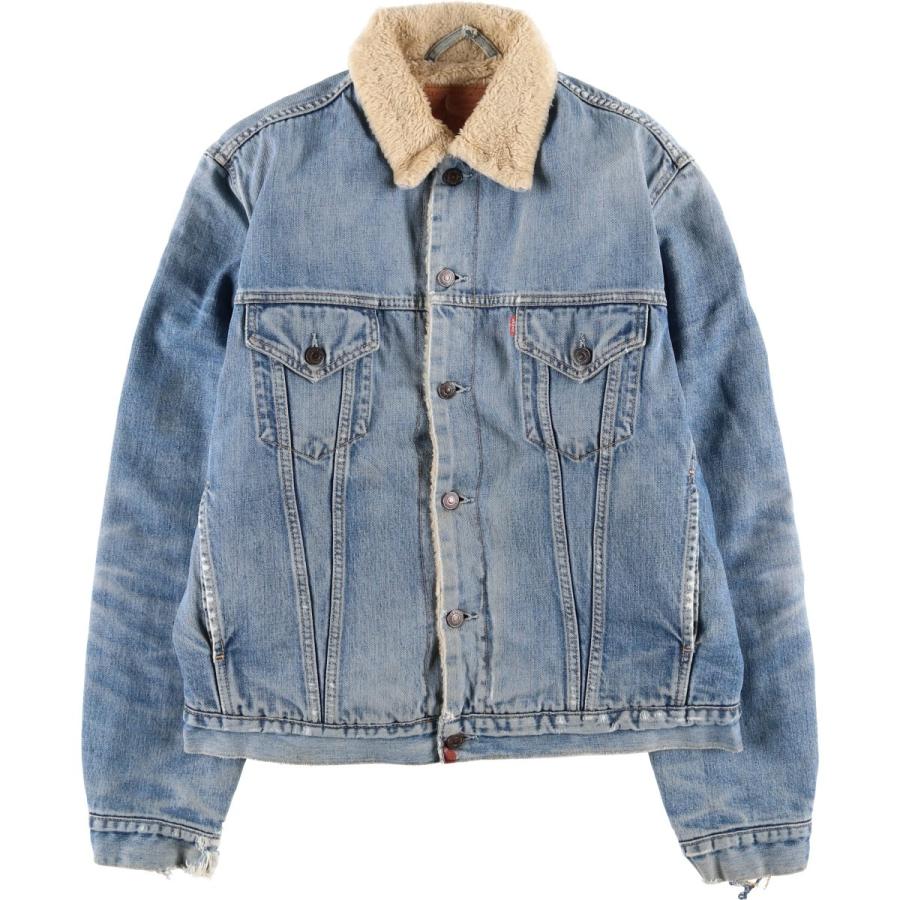 古着 リーバイス Levi's 中綿入り デニムボアジャケット メンズXL相当/eaa615992 Levi's（リーバイス） 古着 中綿入り デニムボアジャケット メンズXL