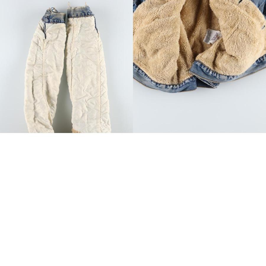 Levi's（リーバイス） 古着 中綿入り デニムボアジャケット メンズXL