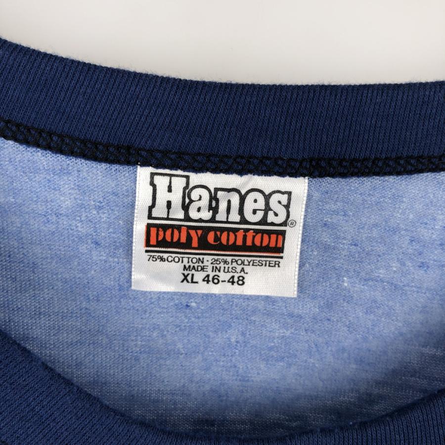古着 ~80年代 ヘインズ Hanes POLY-COTTON オレンジタグ リンガーTシャツ USA製 レディースS相当 ヴィンテージ/eaa627973 Hanes（ヘインズ） 古着 80年代 オレンジタグ 無地 リンガーTシャツ