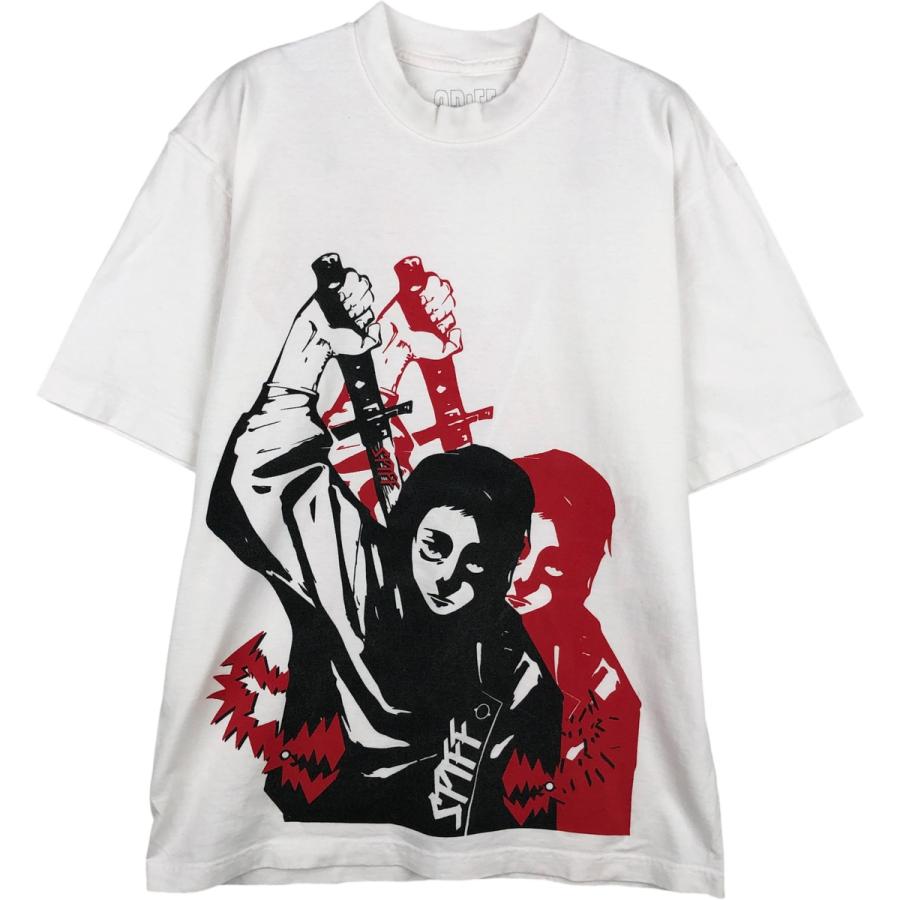 アニメキャラクター プリント Tシャツ 古着 呪術廻戦 乙骨憂太 アニメ キャラクタープリントTシャツ メンズM