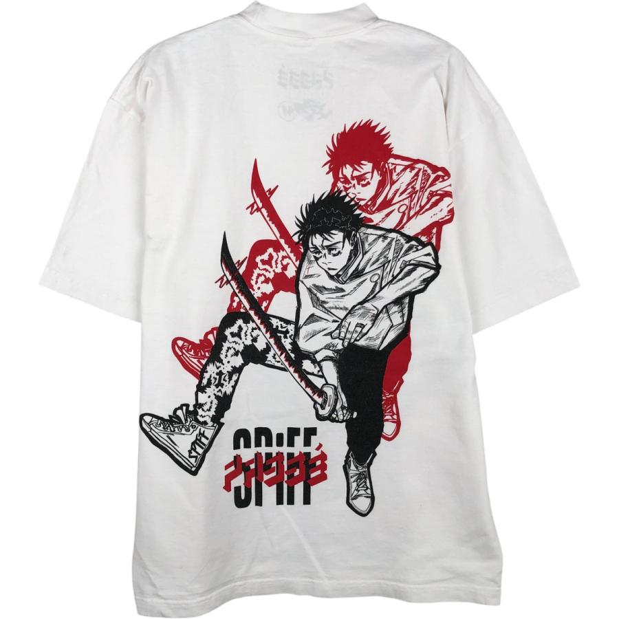 アニメキャラクター プリント Tシャツ 古着 呪術廻戦 乙骨憂太 アニメ キャラクタープリントTシャツ メンズM